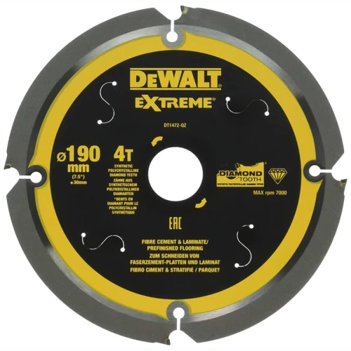 Диск пильний універсальний DeWALT EXTREME MULTI MATERIAL 190x30x4T (DT1472)