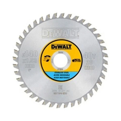Пильний диск DeWALT METAL CUTTING 140x20x40T (DT1918)