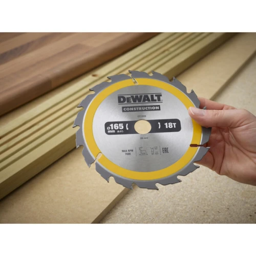Диск пильний DeWALT СONSTRUCTION 165x20x18T (DT1933)