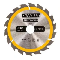 Диск пильний по дереву DeWALT СONSTRUCTION 190x30x18T (DT1943)