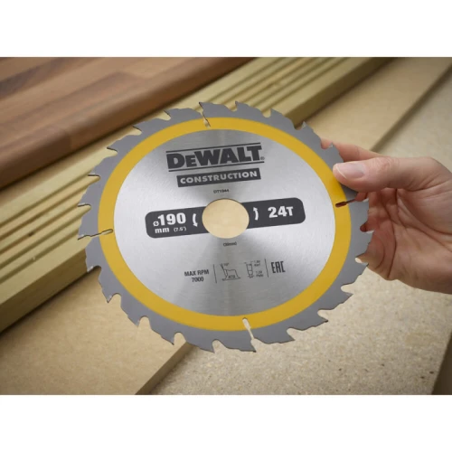Диск пильний по дереву DeWALT СONSTRUCTION 190x30x24T (DT1944)