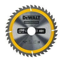 Диск пильний по дереву DeWALT СONSTRUCTION 190x30x40T (DT1945)