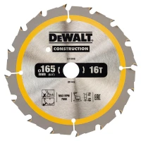 Диск пильний по дереву DeWALT СONSTRUCTION 165x20x16T (DT1948)