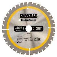 Пильний диск по дереву DeWALT СONSTRUCTION 165x20x36T (DT1950)