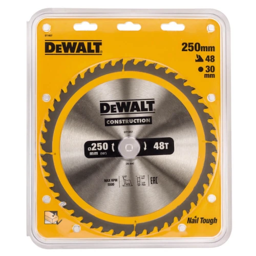 Пильний диск по дереву DeWALT СONSTRUCTION 250x30x48T (DT1957)