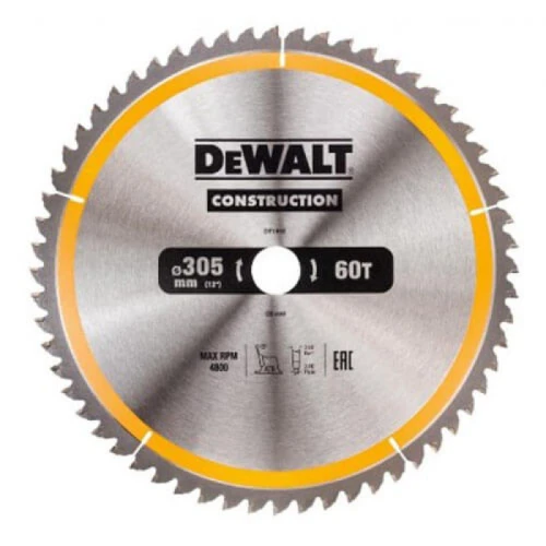 Диск пильний по дереву DeWALT СONSTRUCTION 305x30x60T (DT1960)