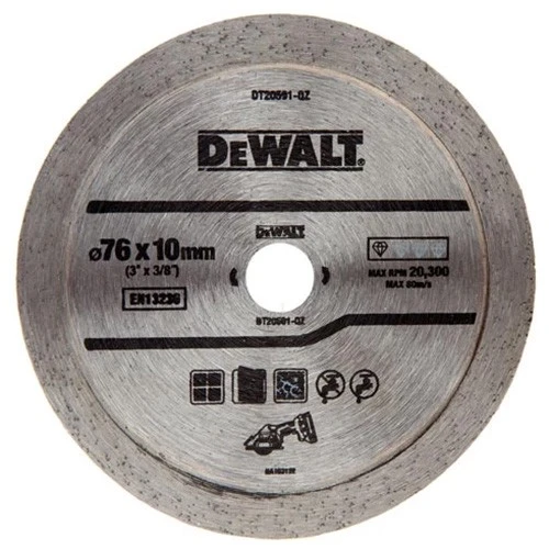 Диск алмазний суцільний DeWALT 76x10.0x1.0 мм (DT20591)
