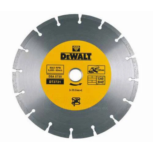 Круг алмазний сегментований DeWALT Turbo 125x22.2x2.2 мм (DT3711)