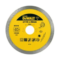 Диск алмазний суцільний DeWALT 110x20.0x1.6 мм (1 шт.) (DT3715)