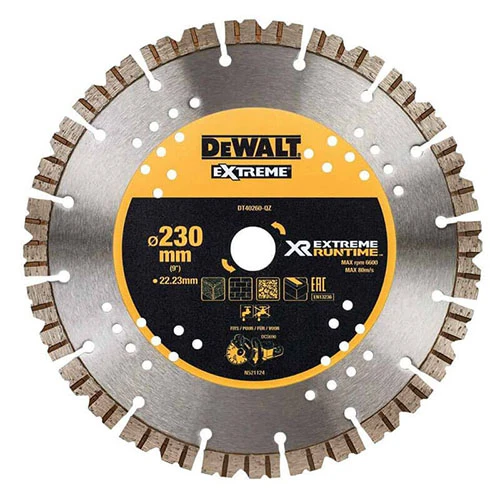 Круг алмазний сегментований DeWALT 230x22.23x2.6 мм (DT40260)