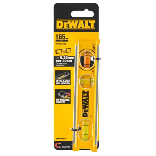 Рівень алюмінієвий DeWALT BILLET TORPEDO 165 мм (DWHT42525-0)