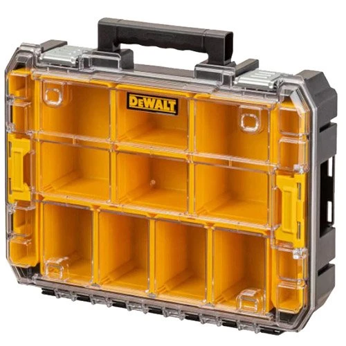 Органайзер для метизів із прозорою кришкою DeWALT TSTAK (10 лотків) (DWST82968-1)