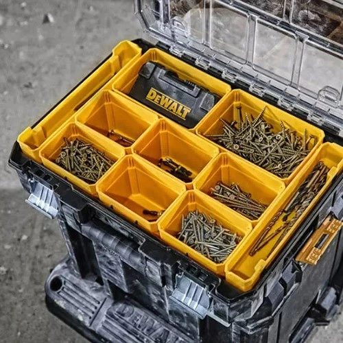 Органайзер для метизів із прозорою кришкою DeWALT TSTAK (10 лотків) (DWST82968-1)