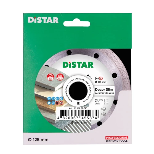 Диск алмазний по кераміці Distar 1A1R Decor Slim (125x22.2x1.2 мм) (11115427010)