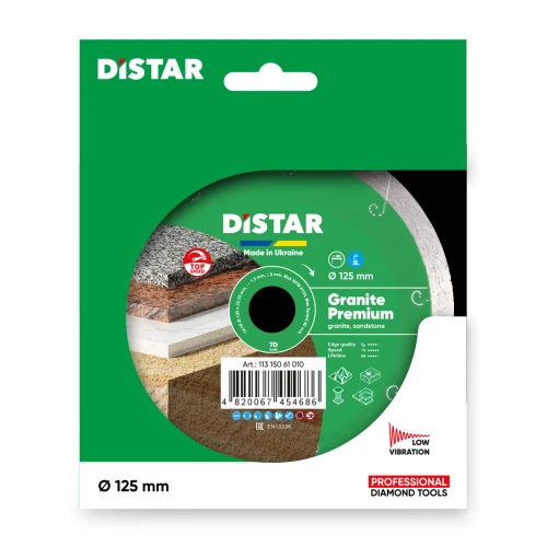 Диск алмазний Distar 1A1R Granite Premium (125x22.23x1.5 мм) (11315061010)