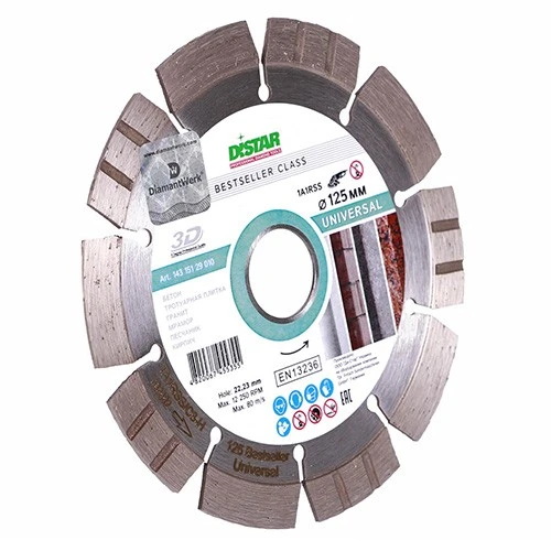 Диск алмазный по бетону Distar 1A1RSS/C3 Bestseller Universal (125x22.2x2.2 мм) (14315129010)