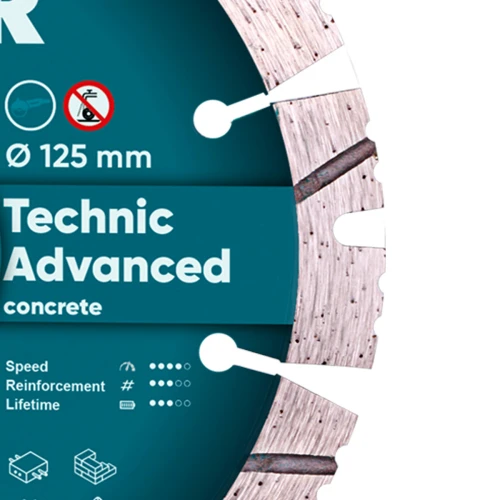 Диск алмазний по бетону Distar 1A1RSS/C3 Technic Advanced (125x22.2x2.2 мм) (14315347010)