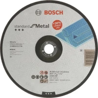 Диск відрізний Bosch Standard for Metal випуклий (230x2.5x22.2 мм) (2608619776)