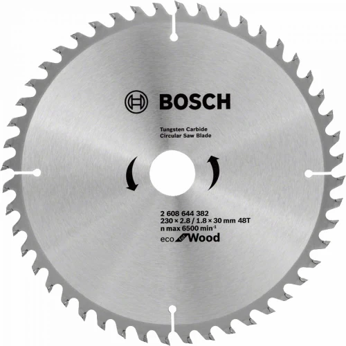 Диск пильний по дереву Bosch ECO for Wood (230x30x48T) (2608644382)