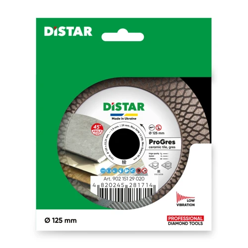 Диск алмазний Distar 1A1R PRO Gres (125х22.2х1.9 мм) (90215129020)