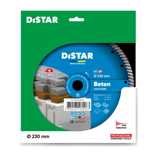 Диск алмазний DI-STAR 230х22.23х2.6 Turbo Beton (по бетону) (10170085391)
