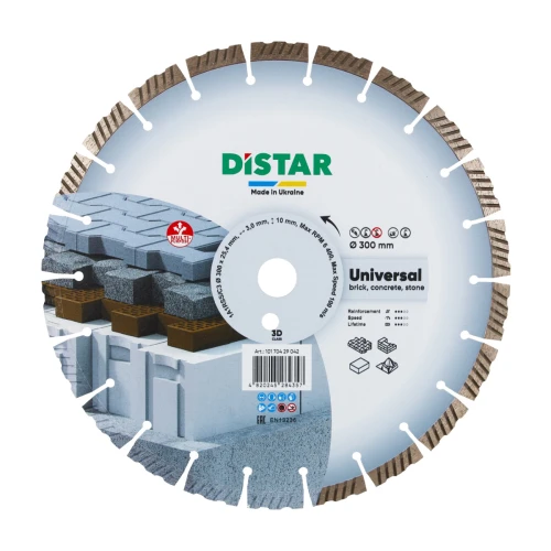 Диск алмазний DI-STAR 1A1RSS 300х25.4х3.0 Universal (по бетону) (10170429042)