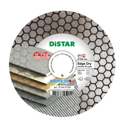 Диск алмазний DI-STAR 1A1R 125x22.23х1.6 Edge Dry (по кераміці) (11115537010)