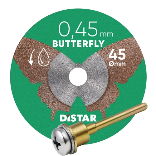 Круг алмазный отрезной DI-STAR 1A1R 45x0.45x5.8F/3.2–3.0F Butterfly (по керамограниту) (11143158073)