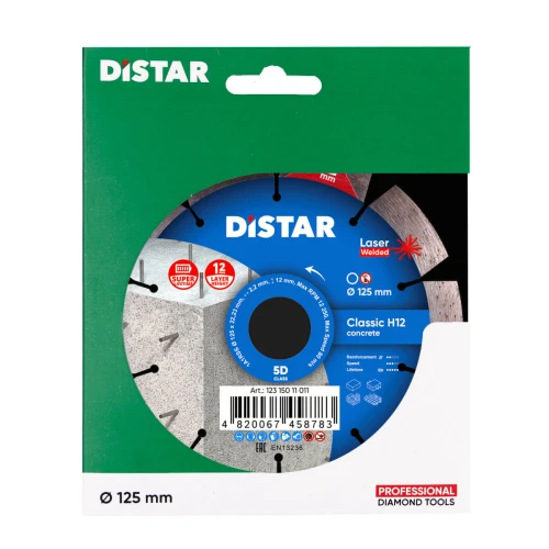 Диск алмазний DI-STAR 1A1RSS 125х22.23х2.2 Classic H12 (по бетону) (12315011011)