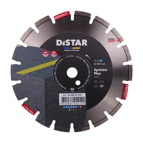 Диск алмазний DI-STAR 1A1RSS 300x25.4x2.8 Sprinter Plus (по асфальту) (12485087022)