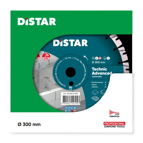 Диск алмазний DI-STAR 1A1RSS 300х25.4х3.0 Technic Advanced (по бетону) (14320347022)