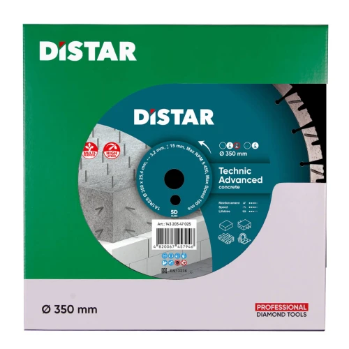 Диск алмазний DI-STAR 1A1RSS 350х25.4х3.5 Technic Advanced (по бетону) (14320347025)