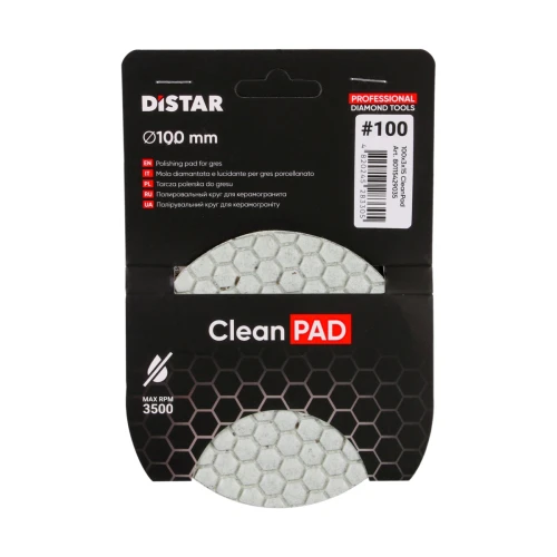 Диск алмазний полірувальний DI-STAR 100x3x15 CleanPad 100 (по кераміці) (80115429035)