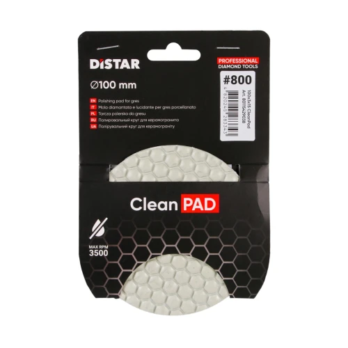 Диск алмазний полірувальний DI-STAR 100x3x15 CleanPad 800 (по кераміці) (80115429038)