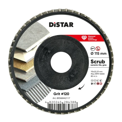Пелюстковий алмазний диск DI-STAR 115x22.23 120 Scrub (89568442117)
