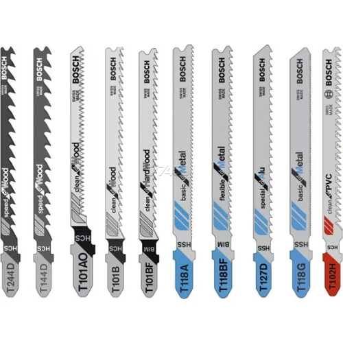 Набор пильных полотен по дереву и металлу Bosch All in One (10 шт.) (2607011171)