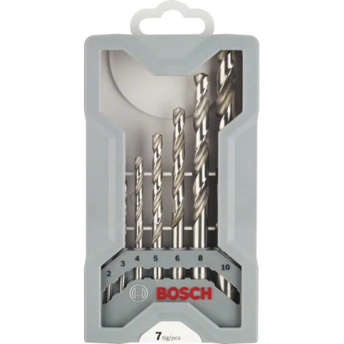 Набор спиральных сверл по металлу Bosch PRO Metal HSS-G Twist Drill 2 – 10 мм (7 шт.) (2608589295)