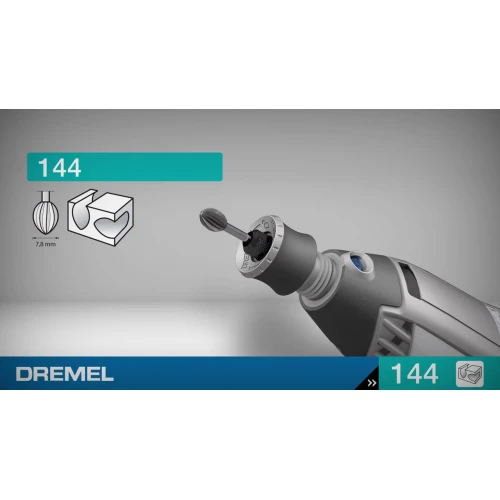 Высокоскоростной резец гравировальный с сфероконической головкой Dremel 144 7.8 x 39 мм (2 шт.) (26150144JA)