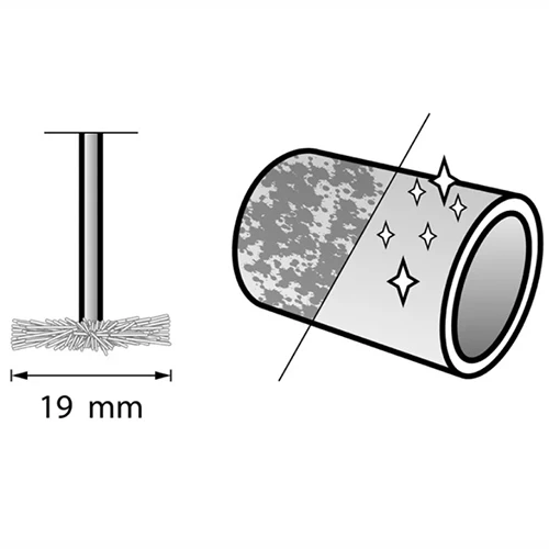Щетка латунная Dremel 535 19 мм (2 шт.) (26150535JA)