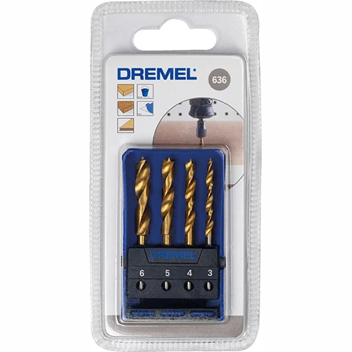 Набір спіральних свердел по дереву Dremel (4 шт.) (26150636JA)