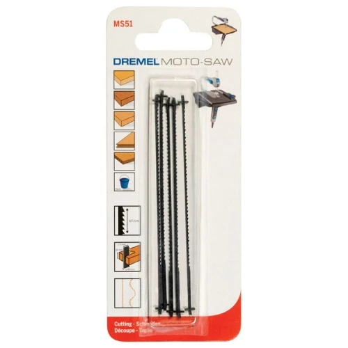 Універсальне пиляльне полотно по дереву для лобзика DREMEL Moto-Saw (5 шт.) (2615MS51JA)
