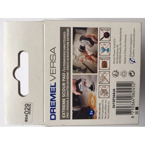 Насадка чистяча для стійких забруднень Dremel Versa 63.5 мм (3 шт.) (2615P368JA)
