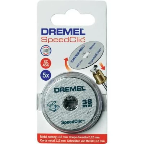 Диск отрезной по металлу Dremel EZ SpeedClic 1.0x38 мм (5 шт.) (2615S456JC)