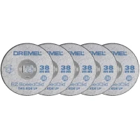 Диск отрезной по металлу Dremel EZ SpeedClic 1.0x38 мм (5 шт.) (2615S456JC)