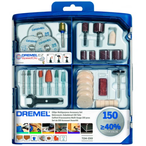 Набор многофункциональных насадок Dremel 724 (150 шт.) (2615S724JA)