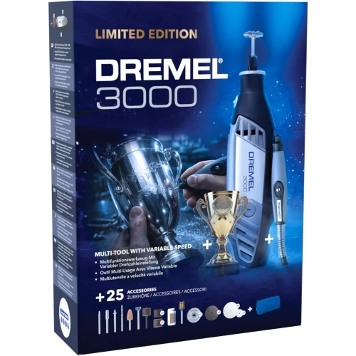 Багатофункціональний інструмент Dremel 3000 у сумці (25 насадок) (F0133000WC)