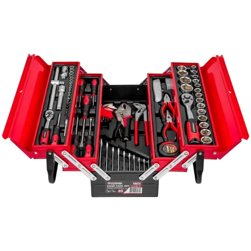 Комбінований набір інструментів FORCEKRAFT FK-4087C 1/4", 1/2" 85 предметів
