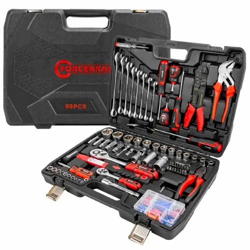 Комбінований набір інструментів FORCEKRAFT FK-4992-5 1/4", 1/2" 99 предметів