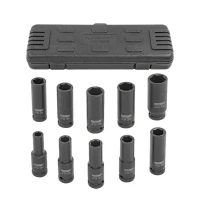 Набор головок ударных удлиненных FORCEKRAFT 1/2" 10-24 мм (6 ед.) FK-4107-5MPB (СТ-00181285)