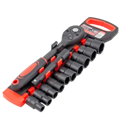 Набір головок ударних з тріскачкою FORCEKRAFT 1/2" 10–24 мм (12 од.) FK-012-5K (СТ-00184108)